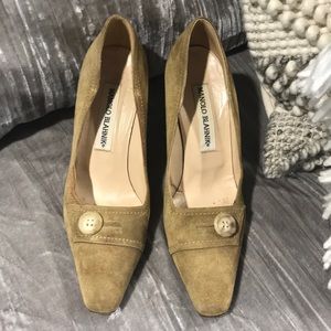Manolo Blahnik Suede Shoes